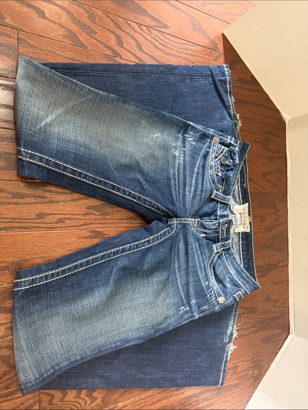 Big Star Women's Dark Blue Washed Boot Cut Jeans